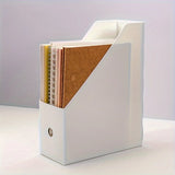 Plastic Multi-Purpose Desk Organizer - Book Stand & File Holder for Office Supplies and Stationery