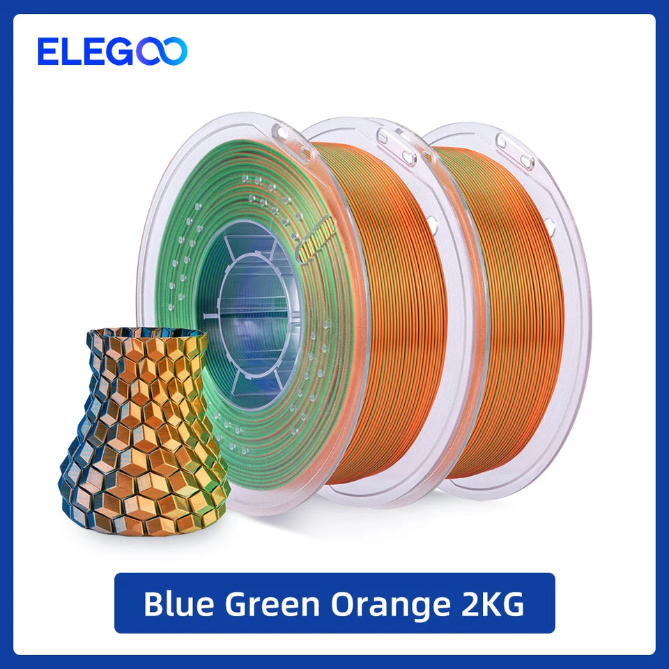 ELEGOO 5/10KG Silk Filament PLA 1.75mm 3D Printer Filament for FDM 3D Printers Elegoo PLA for Elegoo Centauri Carbon