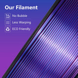 KINGROON Dual-color Silk PLA Filament 1.75mm 2 Color Coextrusion Glossy 3D Printer Filament PLA, 3kg/pack 1kg each spool