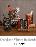 Sharkbang 2pcs/Pair Walnut Solid Wood Book Holder Shelf Desk Books Storage Organizer Bookends School Stationery Supplies