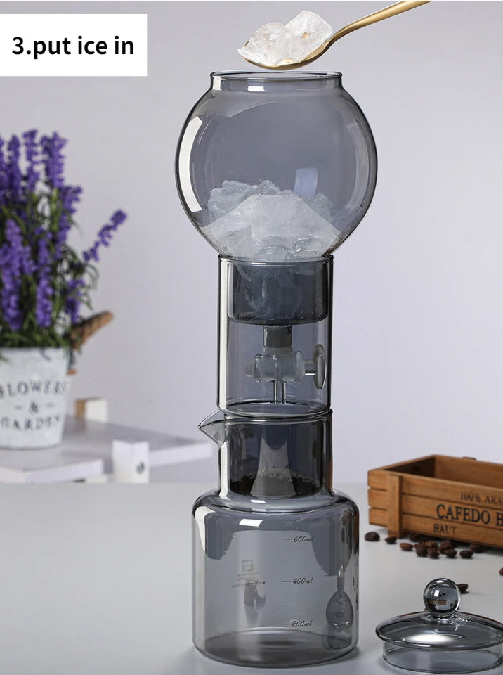 Cold Brew Coffee Pot Set with Filter Glass Dripper ICED Coffee Pot Maker High Quality Specialized Barista Accessories Espresso