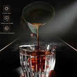 MUVNA Glass Coffee Cup 100ml 160ml 220ml 320ml Espresso Cups Coffee Accessories Anti-Scald Coffee Mugs Glass Transparent Gray