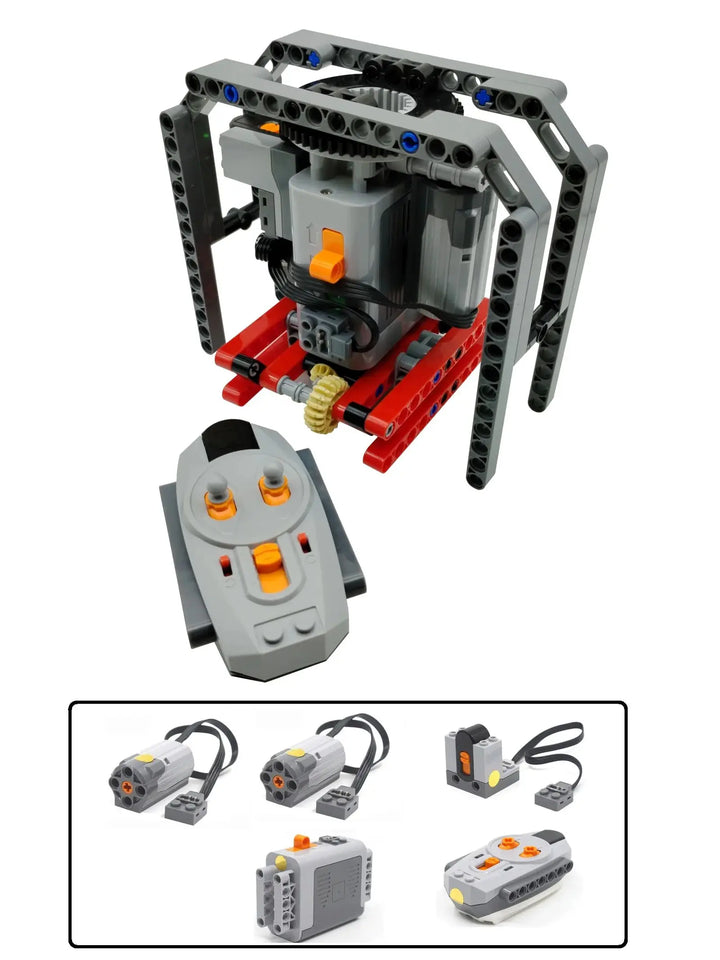Technical Electric MOC Building Blocks 6-Leg Walking Robot RC Omnidirectional Robot Model DIY  bricks blocks Toy for kids