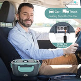 1.5L Electric Lunch Box – Portable Food Warmer for Office & Car, 304 SS Inner Pot, 60W Efficient