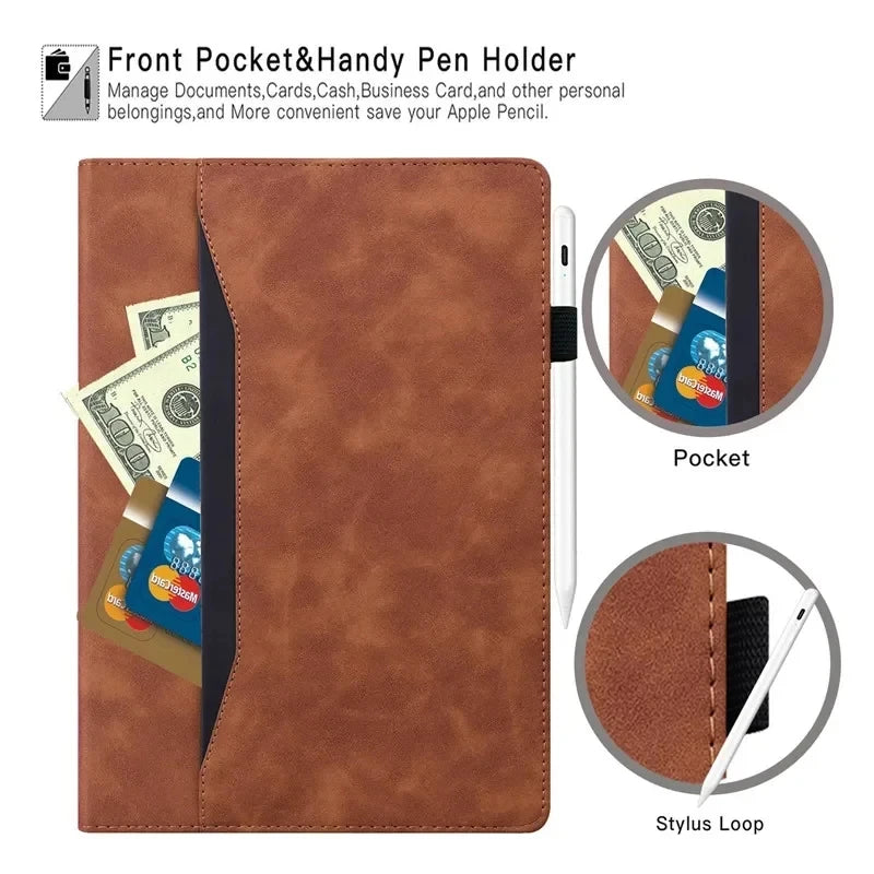 For OnePlus Pad 3 13.2 Lite 11 inch 2025 Case Business Leather Wallet Cards Stand Case For OnePlus Pad Pro 12.1 Tablet Cover