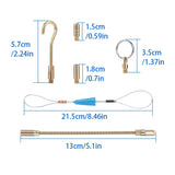 10Pcs Fiberglass Cable Push Puller Dia.4mm/3mm 33/45cm Running Cable Wire Kit Electrical Cable Wall Installing Rods Wiring Tool