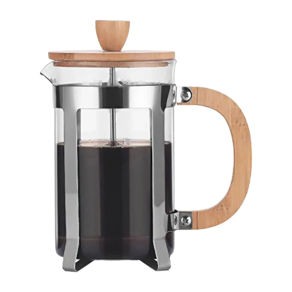 Hot-selling Wholesale Customized Coffee Moka Pot with wood handle and strainer