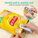 2 In 1 Sealer Cutter Mini Bag Sealer Handheld Heat Vacuum Sealer Portable Resealer Machine for Food Storage Snacks Freshness