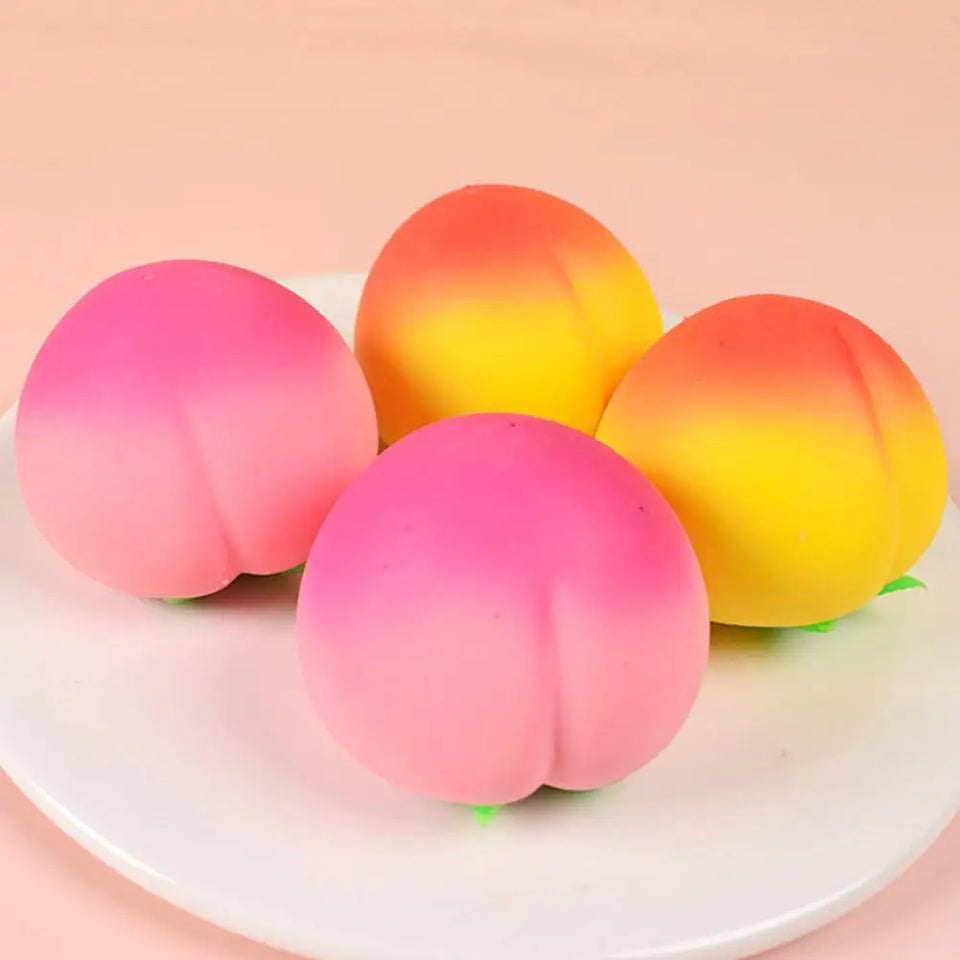 Peach stress-relieving toys – Slow Rising Stress Relief for Kids & Adults, Squeeze Anti-Anxiety Sensory Fidget Toy
