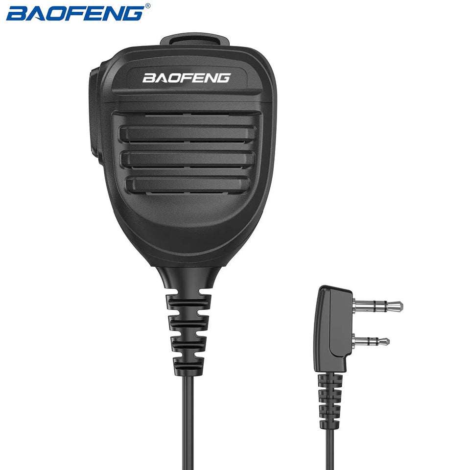 Baofeng BF-780 Dual PTT Remote Shoulder Walkie Talkie Speaker Microphone Mic For UV-5R BF-888S 5RH 21 PRO Quansheng UV-K5 UV-K6