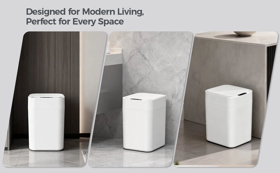 20L Automatic Self Changing Trash Can Self Sealing Self Bagging Motion Sensor Touchless Garbage Can for Kitchen Bathroom Office