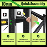 2000LBS Garage Shelving, Heavy Duty Garage Shelves, Adjustable Metal Shelving Unit, Easy Assembly Garage Storage, Customized