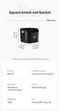 Bincoo 0.8L Coffee Knock Box Espresso Grounds Container Anti Slip Espresso Dump Bin Grind Beveled Barista Goods Cafe Accessories