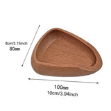 Coffee Bean Weighing Bowl Coffee Dosing Tray Wooden Sturdy Tea Leaf Display Tray for Office Hotel Restaurant Loose Tea Flour