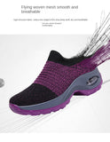 Women Sneakers Fashion Black Sports Casual Shoes Breathable Mesh Lightweight Air Cushion Non-Slip Running Shoe Zapatillas