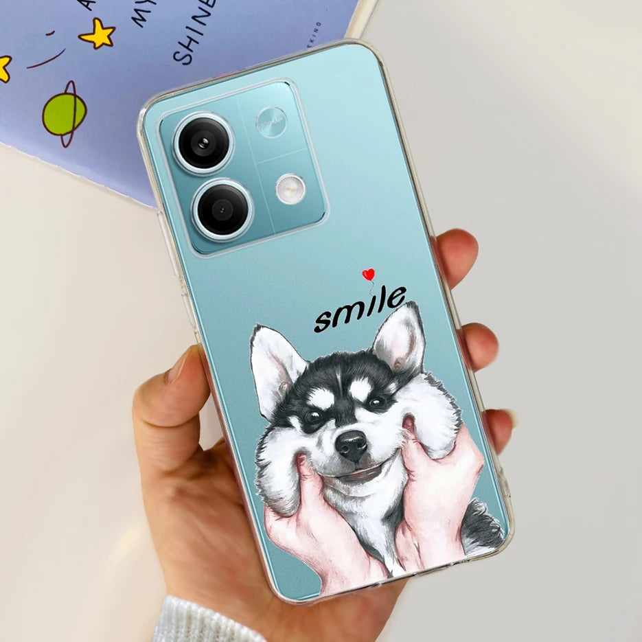 For Xiaomi Redmi Note 13 4G Case Cute Cat Butterfly Cover Soft Silicone Phone Case For Redmi Note 13 Pro Plus Note13 Full Bumper