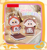 Baby Three Foldable Phone Stand Blind Box Cute Animal Desktop Holder For Watching TV Desk Decor Surprise Collectible Toy