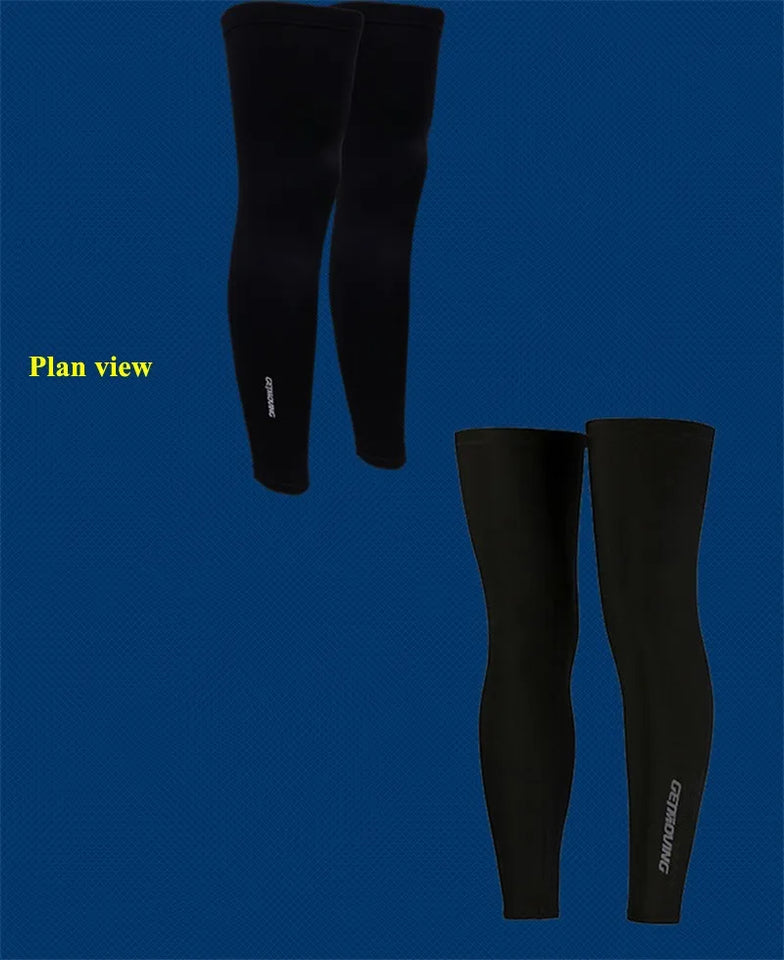 Windproof Cycling Leg Legwarmer Tights UV Sunscreen Breathable Sports Safety Knee Protector MTB Bicycle Cycling Leg Sleeve