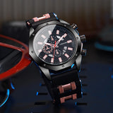 Men's Sports Watch Fashion Silicone Band Quartz Watches With Date Calendar