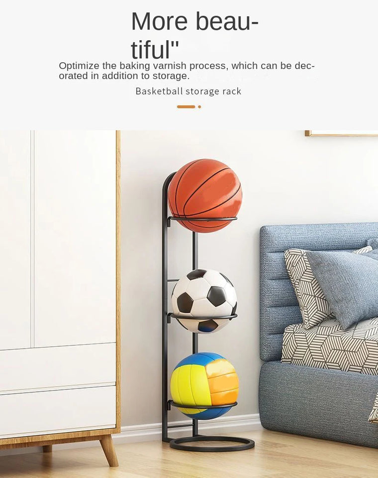 Indoor Children Basketball Storage Rack Put Ball Football Storage Basket Placed Rack Kindergarten Volleyball Stand Holder Space