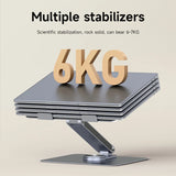 Hagibis Adjustable Aluminum Laptop Stand for Desk with USB C Dock Ergonomic Laptop Riser USB C Hub For Macbook Windows Notebook