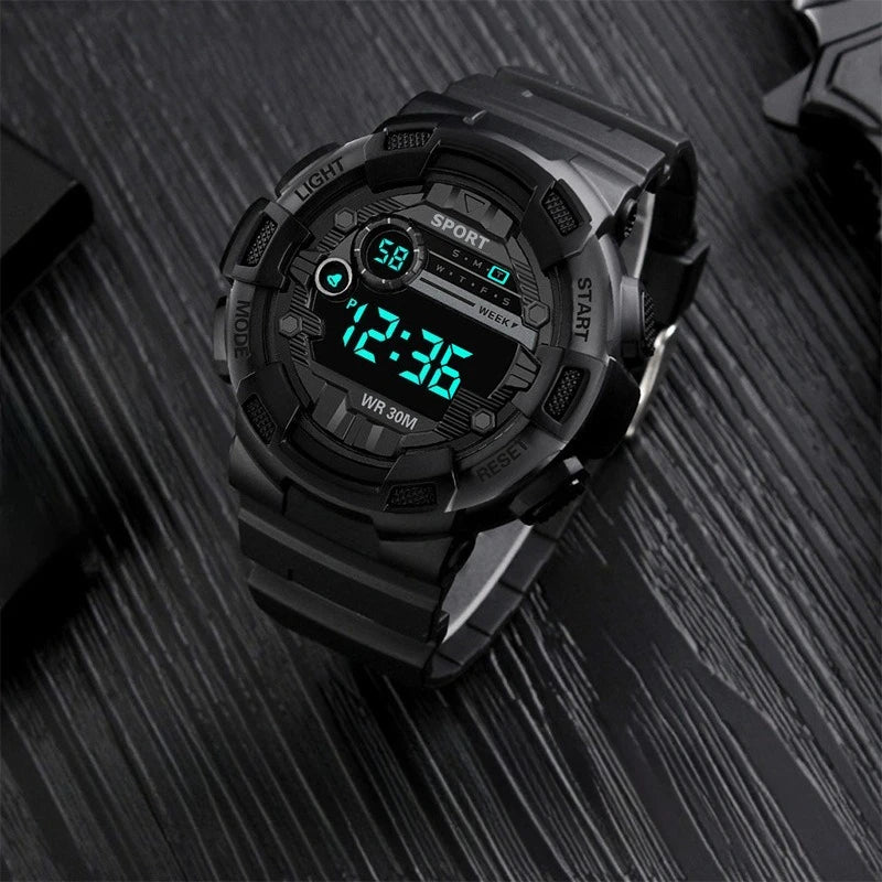 Electronic watch, trendy sports electronic watch for middle and high school students