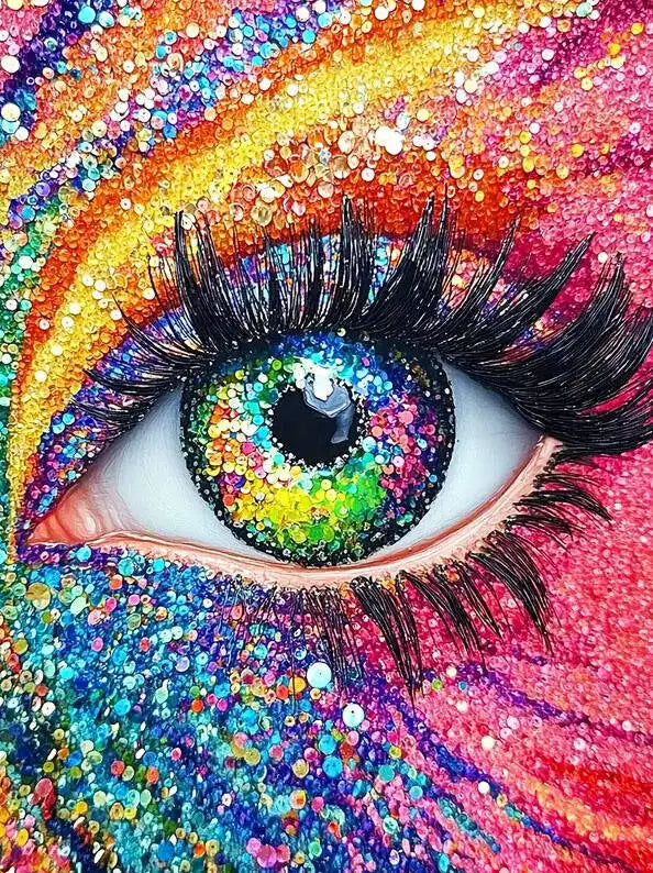 Huacan New Arrivals 2025 Diamond Painting Eye Diamond Mosaic Portrait Complete Kit Craft kit