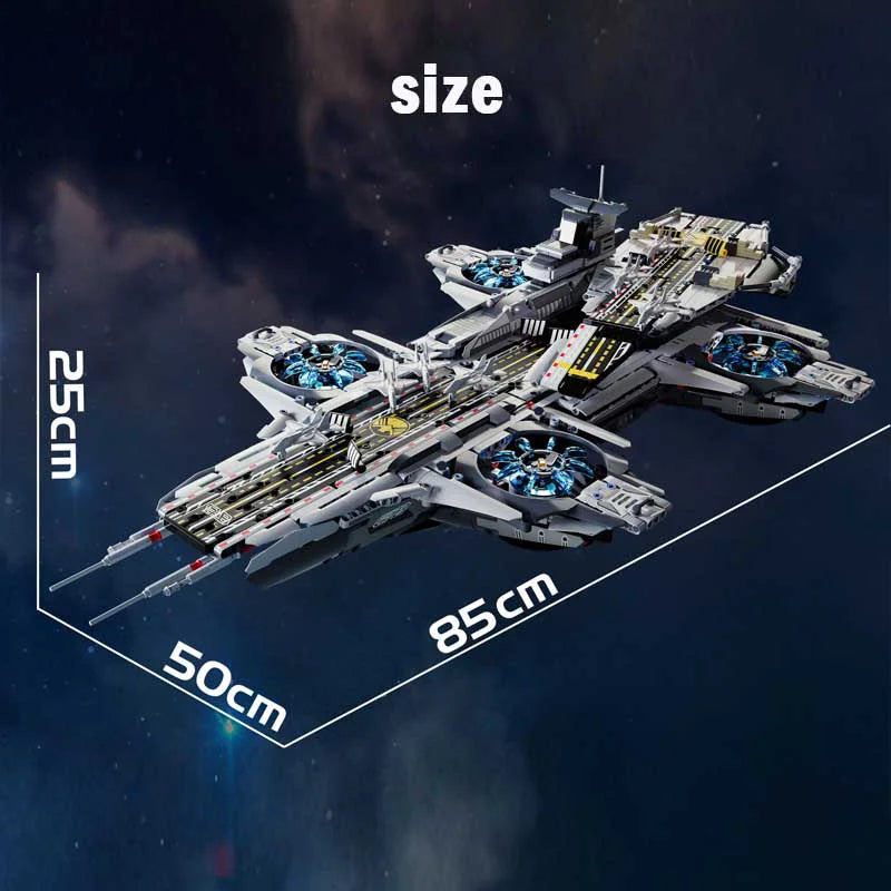 New 3385pcs Technical MOC Idea The SHIELD Helicarrier Building Blocks Bricks Model Assembling Toys for Boys Birthday Gift Set