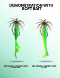 TAIYU 2-Pack Floating Sea Urchin Soft Lures, Bionic Soft Baits, TPE Material Fishing Lures for Saltwater Fishing, Commercial Pon