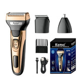 Kemei KM-1429 3 in 1 Electric Beard Shaver Professional Nose Trimmer Detachable Blade Mens Multifunctional Hair Cutting Machine