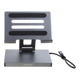 Aluminum Type C Docking Station Laptop Stand /9 in 1 for Fast Data Transmission and Expanded 2xHDMI4K USB3.0 HUB