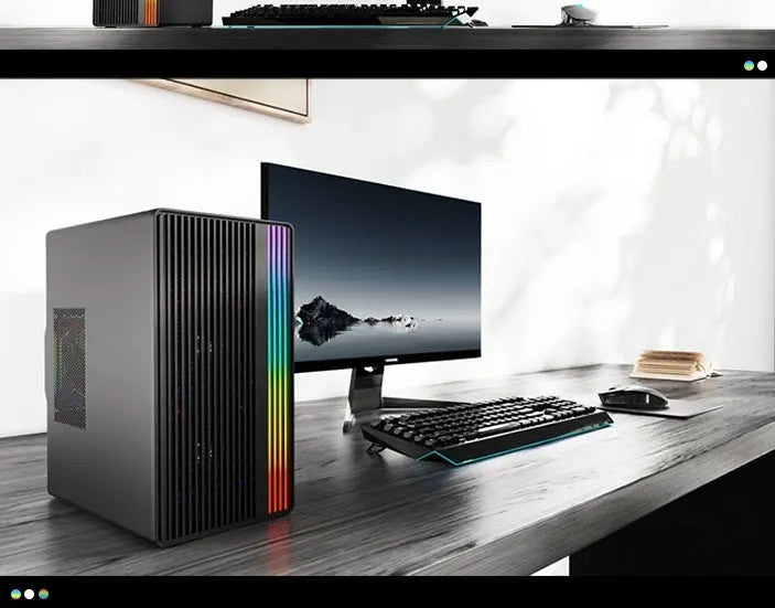 WJCOOLMAN Craftsman Series Small Chassis Home-Type Desktop Computer Supports M-ATX Motherboard - Compact Gaming PC Build