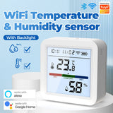 Tuya Zigbee 3.0 WiFi Temperature Humidity Sensor Smart Thermometer Hygrometer APP Remote Control Work with Yandex Alexa