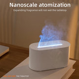 HY02 Flame Aromatherapy Humidifier with Anti-Dry Burn Feature Colorful Lights Silent Mist Moisturizing And Humidifying Function