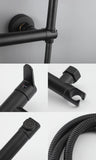 ULA Brass Bidet Faucet Black Toilet Faucet Handheld Toilet Bidet Sprayer Set Hygienic Shower Hot Cold Water Mixer Shower Head