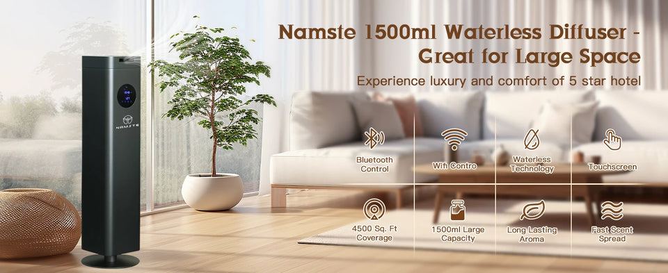 NAMSTE 100ML Reed Diffuser Stick Fragrance oil Aromatherapy Flameless Hotel Home SPA Aromatherapy Air Freshener Fragrance Scent