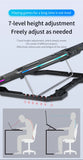 Jomaa RGB Gaming Laptop Stand Air Cooler Notebook Stand Holder with 6 fans Cooling Fan Base Suit for 12-17 inch Laptop