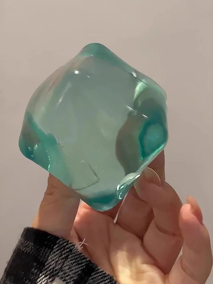 Maltose Ice Cube Squishy Toys Stress Relief Squeeze Toy Decompression Ice Cubes Sensory Fidget Toy Anti Stress Slow Rebound