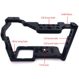 Topcine Camera Cage for Panasonic GH5 GH5S GH5II Camera Cage with Cold Shoe Mount Arri 3/8 Hole Arca Quick Release Rail