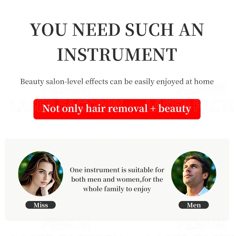 Professional 4-wave diode laser hair removal device, painless permanent hair removal device, laser hair removal device
