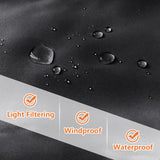 Patio Outdoor Curtain Waterproof Thermal Insulated Double Grommets Sun Block Windproof Window Curtains For Garden Drapes Porch