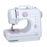 12 Stitches Electric FMSH-505 Sewing Machine Mini Household Sewing Machine with Extension Table US Automatic winding design
