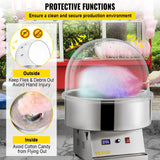 SucceBuy 21" Commercial Cotton Candy Machine Cover Clear Floss Sugar Maker Bubble Shield Dome Children Party Holiday Celebration