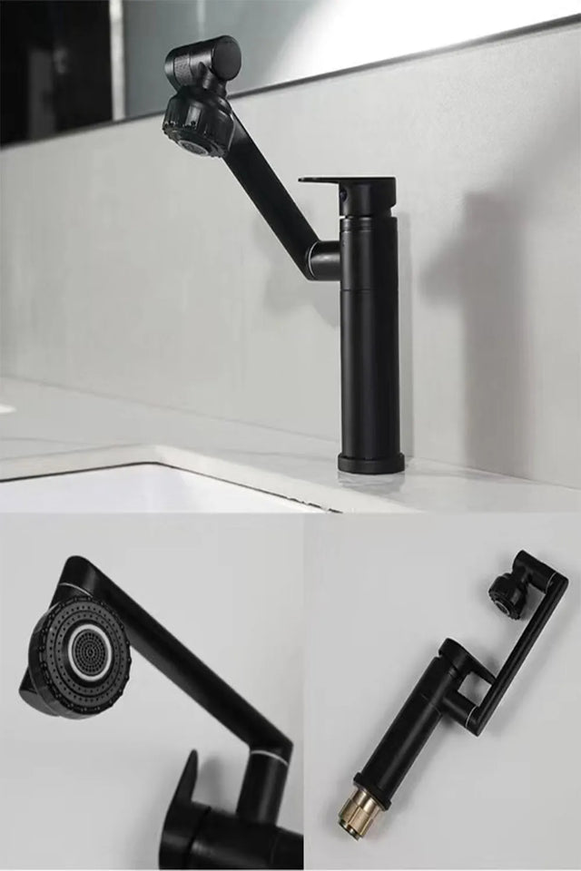 Basin Faucet Modern Bathroom Mixer Tap Black/chrome Wash basin Faucet Single Handle Hot and Cold Waterfall Faucet