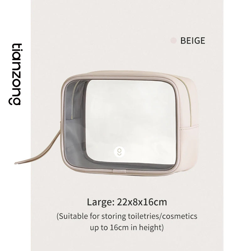 Tianzong Toiletry Bag Portable Travel Business Trip Cosmetics Bag Waterproof Transparent Cosmetic Bag
