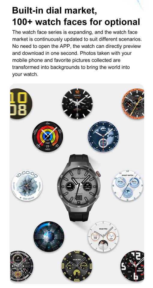 DT5 Pro Smart Watch for Men Women Digital Wrist Watches MP3 MP4 Music Smartwatches Fitness Bracelet Electronic Wristwatch Clock