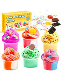 JOYFY 6 Pack Butter Slime Party Favors Soft Non-Sticky Mess-Free Stress Relief Toys for Kids Classroom Reward Birthday Gifts