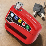 Bicycle Alarm Disc Brake Electric Lock Anti Theft Motorcycle Alarm Brake Rotor Padlock Waterproof Motorcycle Bike Accessories