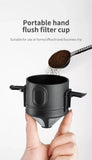 304 Stainless Steel Portable Coffee Filter Drip Coffee Tea Holder Reusable Mug Coffee Dripper Tea Cup Set Coffee Pot Coffeeware