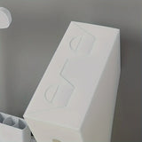 Plastic Multi-Purpose Desk Organizer - Book Stand & File Holder for Office Supplies and Stationery